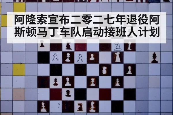 阿隆索宣布二零二七年退役阿斯顿马丁车队启动接班人计划